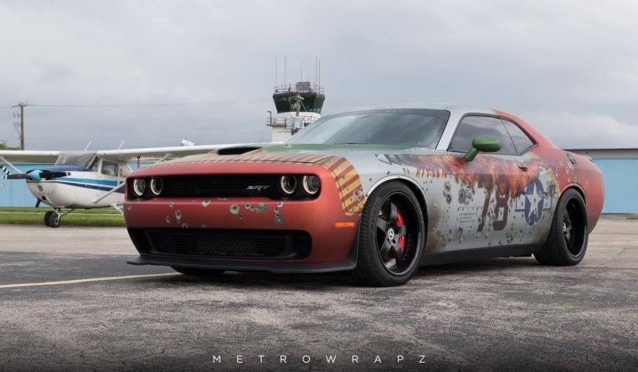 Dodge Challenger SRT Hellcat Bomber by MetroWrapz '2017